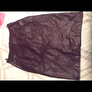 Genuine Vintage Leather Skirt